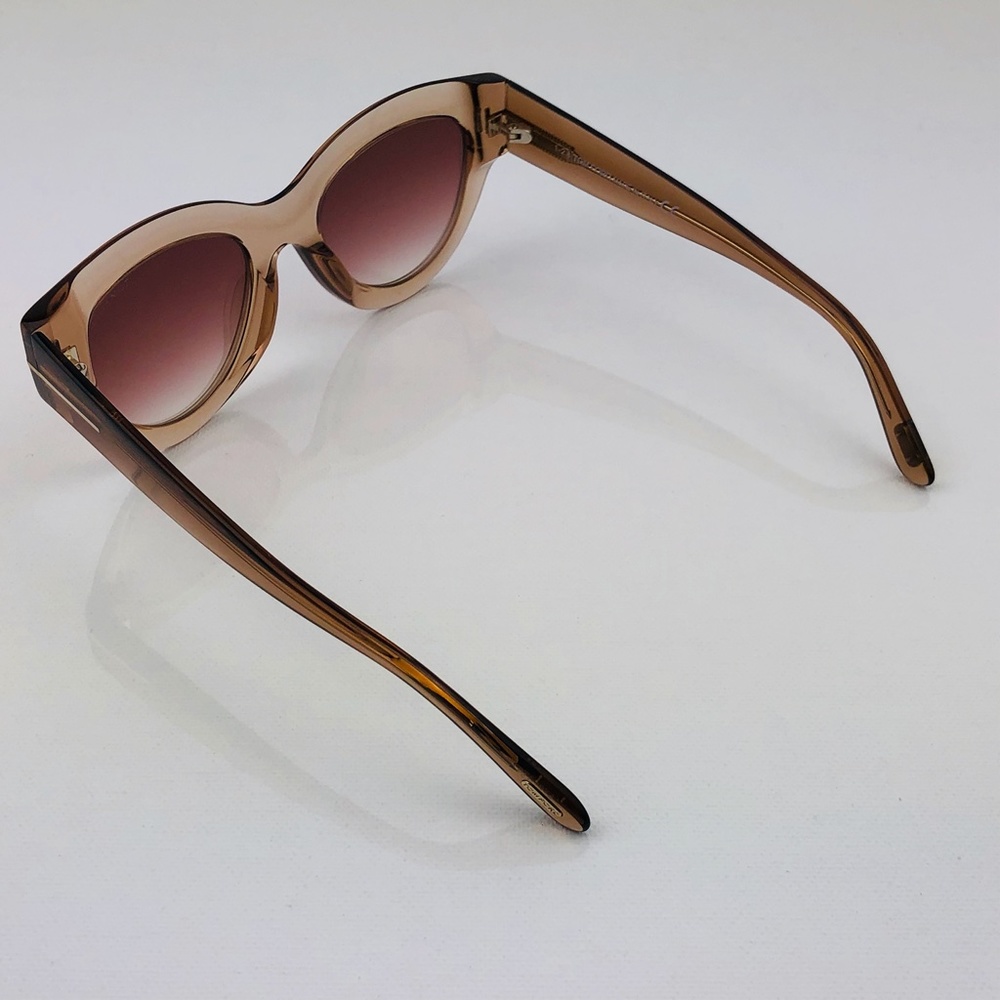 New TOM FORD Slater Cat Eye Clear Sunglasses - Picture 7 of 16